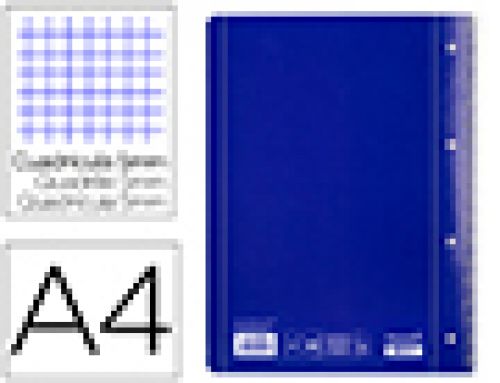 Caderno espiral liderpapel capa azul micro 80 f din a4 quadriculado , Liderpapel , 29110 , 8423473291102